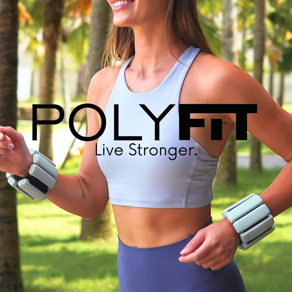 Polyfit Wrist & Ankle Weights - Versatile Wearable Weights for Exercise, Yoga, Running | 1 Pair