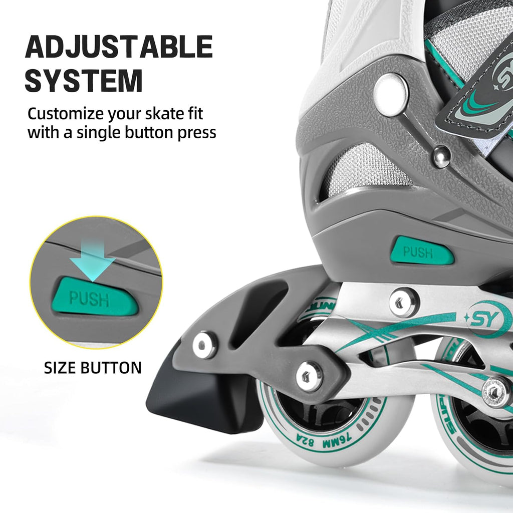 Super Youngster Women's Inline Skates - Adjustable Roller Blades for Adults | Comfortable Fit
