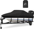 Kipiea 1300D Boat Cover - Heavy Duty Waterproof Protection for V-Hull & Bass Boats | Fits 14'-16' Long X 90" Wide