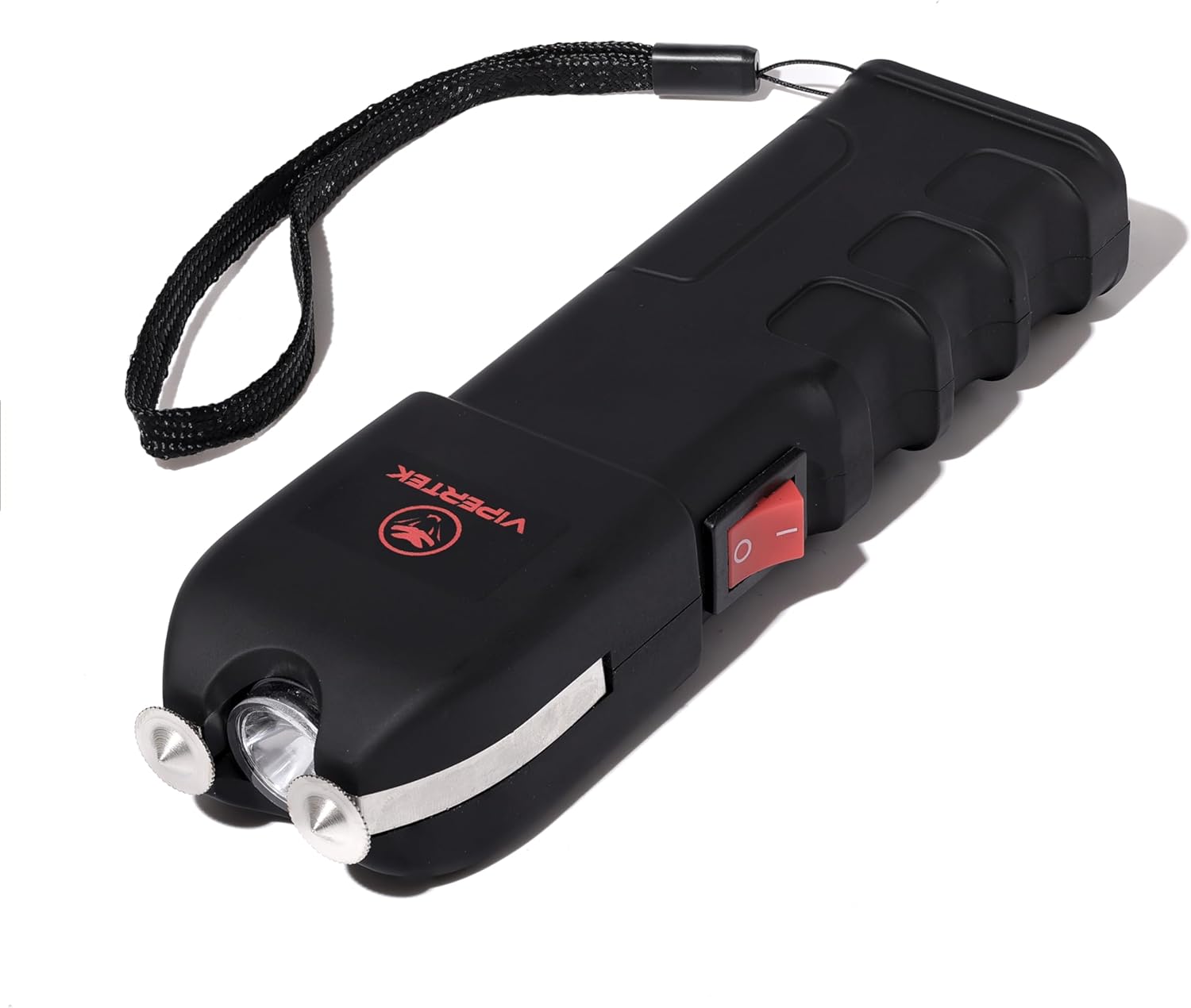 VIPERTEK VTS-989 Stun Gun - Rechargeable Self Defense Tool with LED Flashlight