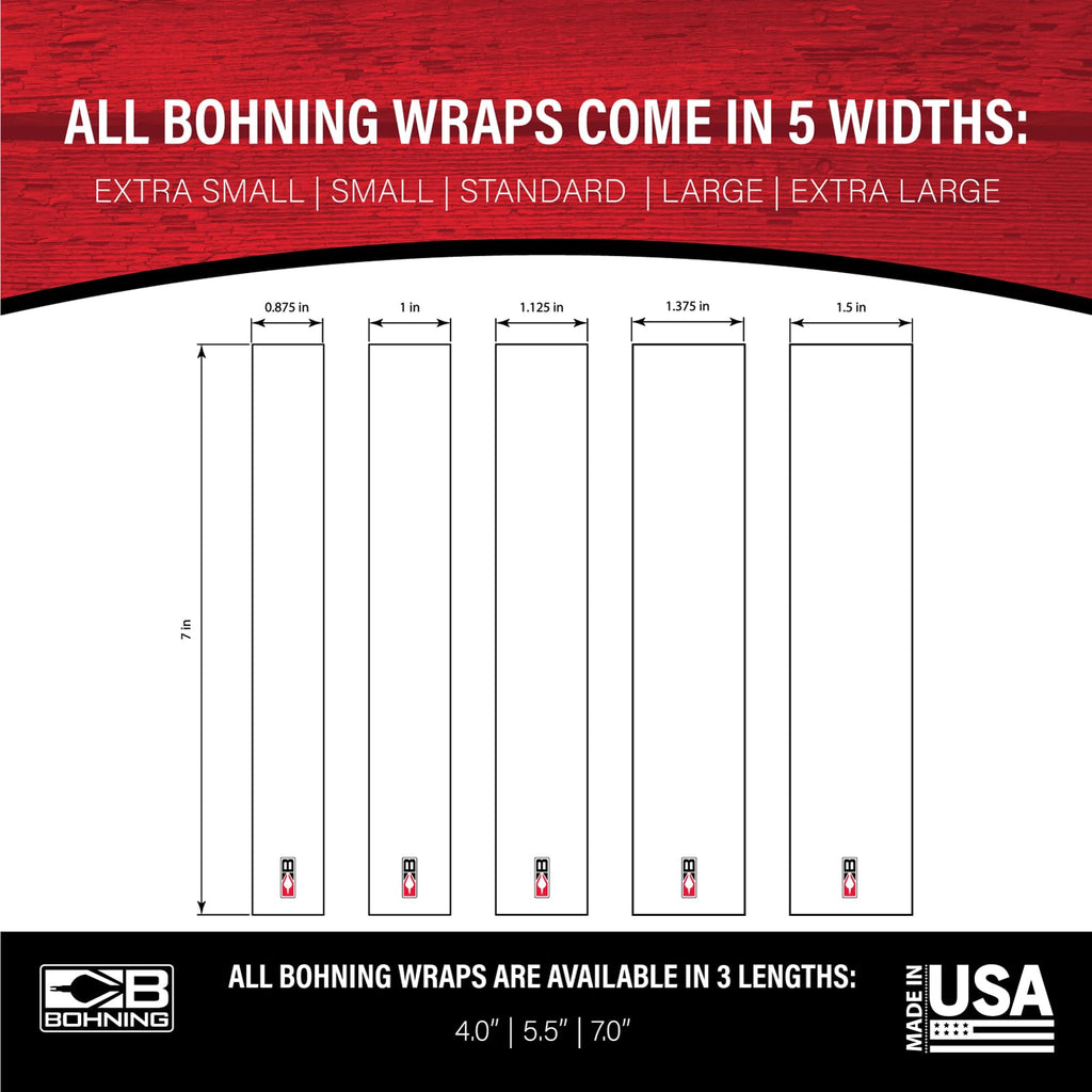 Bohning 7" Solid Wrap 7" Neon Orange Standard Arrow Wrap, 12pk