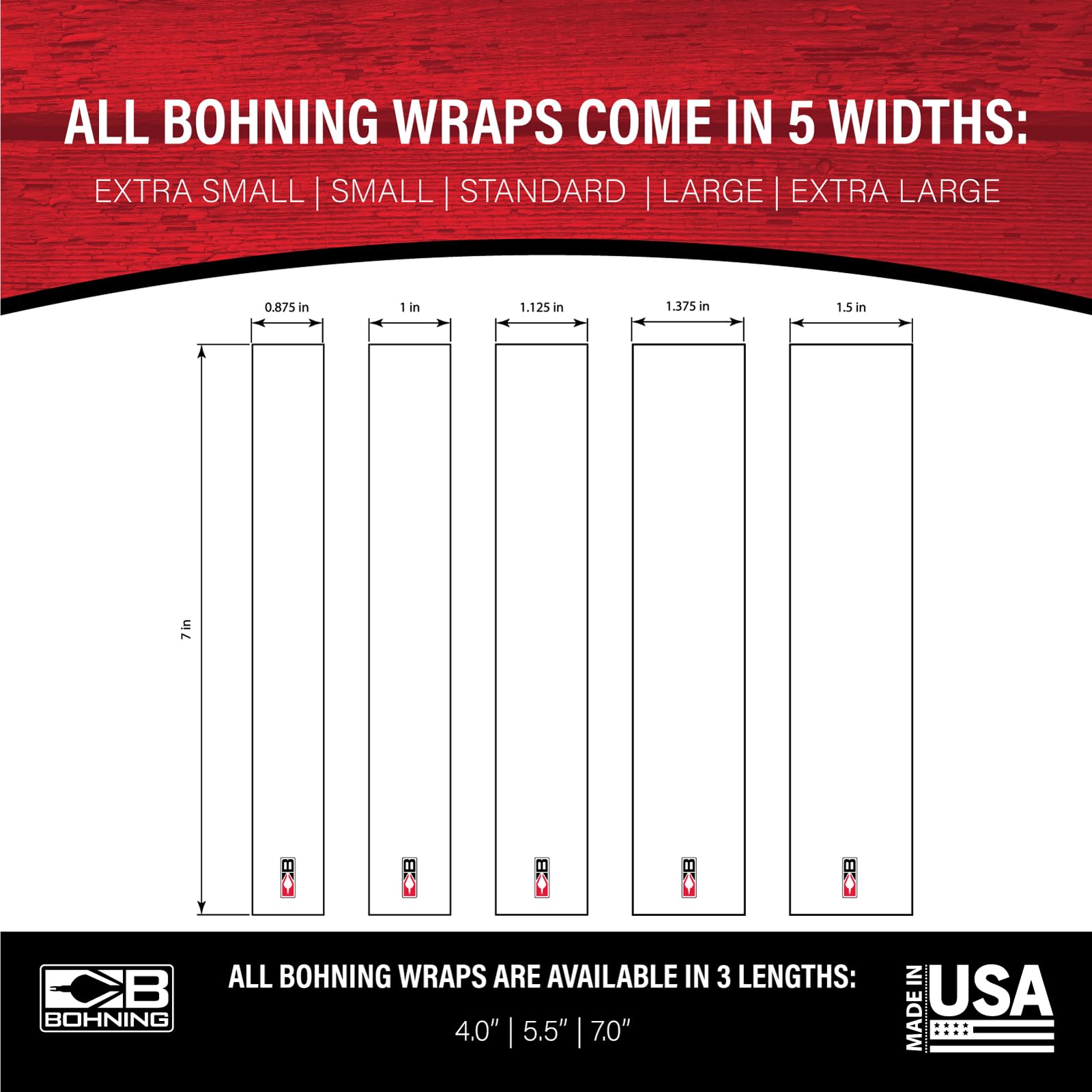 Bohning 7" Solid Wrap 7" Neon Orange Standard Arrow Wrap, 12pk