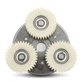 Frdhee E Bike Motor Gear Clutch Kit, 36T Planetary Nylon Gears Electric Bicycle Accessories for Bafang Electric Bicycle 500W 750W, Replacement for Bafang Motor Metal Solid Gear