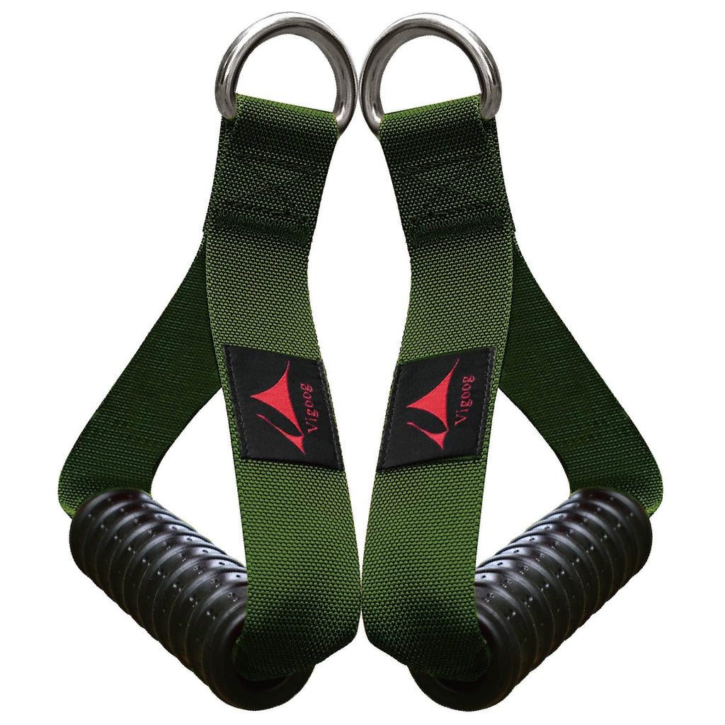 Vigoog Heavy Duty Gym Workout Handles Attachment for Cable Machine,Resistance Band,Pulley System Home Exercise Equipment, Comfortable and Stronger Grip