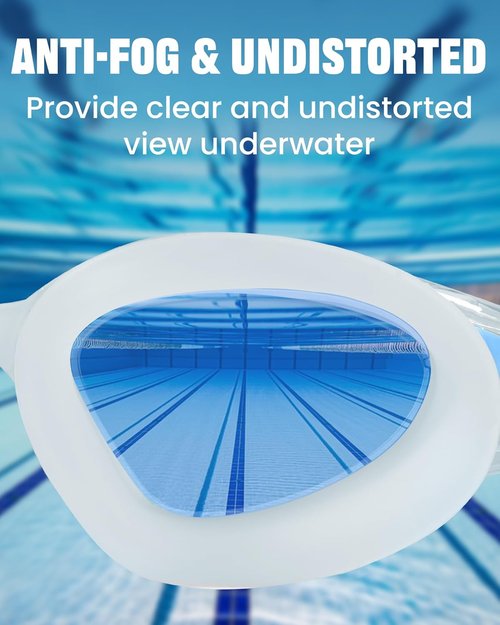 Keary Swim Goggles - UV Protection & Anti-Fog Design for Adults & Youth | Perfect for Pool Use