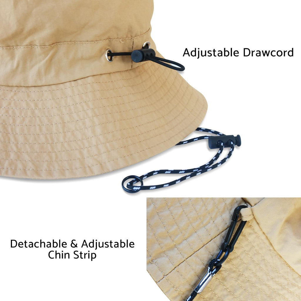 PFFY Packable Sun Bucket Hat for Women Outdoor UV Protection Sun Hats Waterproof Lightweight Hiking Outdoor Cap Orange