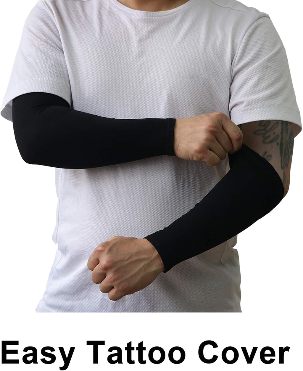 PFFY UV Protection Cooling Arm Sleeves - UPF 50 Sun Sleeves for Men & Women - 2 Pairs