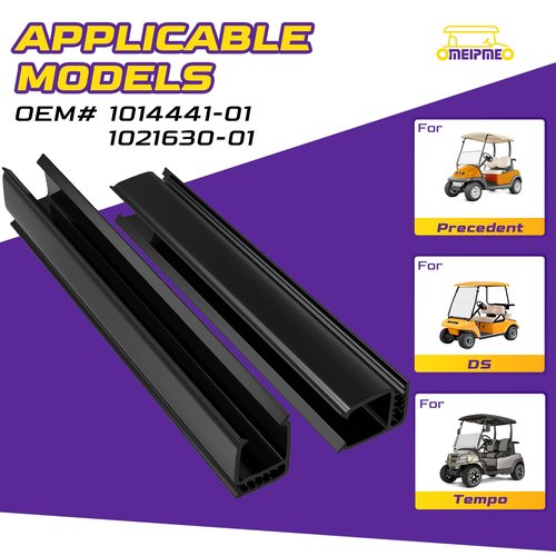 Golf Cart Windshield Clips, 2PCS Club Car Windshield Sash Clips for 1"x1" Square Tube, Club Car Windshield Clips Suitable for Club Car Precedent DS and Tempo Golf Carts, OEM#1014441-01 1021630-01