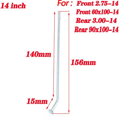 14 inch Spoke for Dirt Bike Front Or Rear Wheel Rims C Style Rim Hub Only