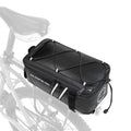 Sunpeak Bike Rack Bag, 7L Waterproof Rear Rack Bag for Bicycle & Ebike, Reflective Bike Trunk Bag with Adjustable Bungee Cord, Bicycle Cargo Bag for Commuting, Travel, Outdoor Cycling