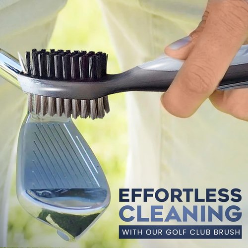 Moxiey Magnetic Golf Towel | Brush & Groove Cleaner w/Retractable Carabiner | Camo Design Microfiber Towel | Strong Magnet for Firm Hold to Cart & Clubs | Accessories for Men & Women