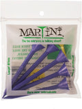 Martini Golf Tees - Durable 3-1/4" Plastic Tees in Purple | 5 Pack for Enhanced Performance