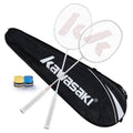 Badminton Racket Professional Graphite Shaft Badminton Set 2 Super Lightweight Shuttlecock Racquet for Training, Sports and Entertainment