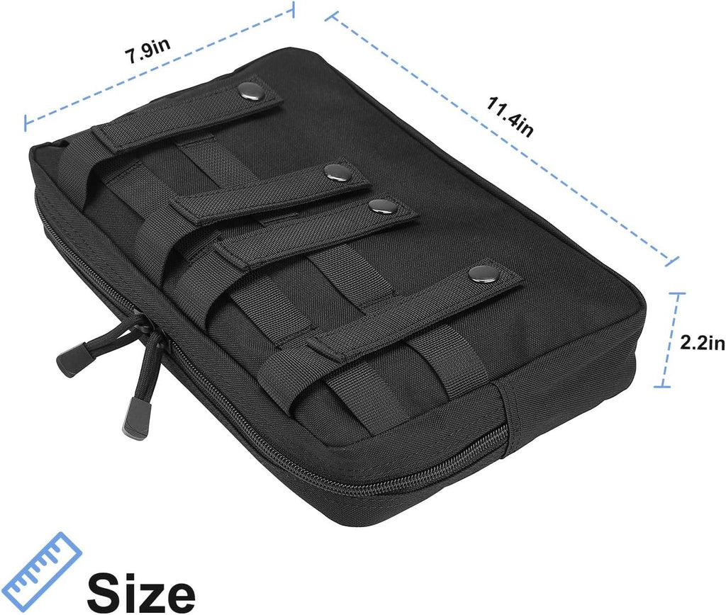 ProCase Tactical Molle Pouch - Multi-Purpose Utility Gear Bag for Outdoor Tools | Black