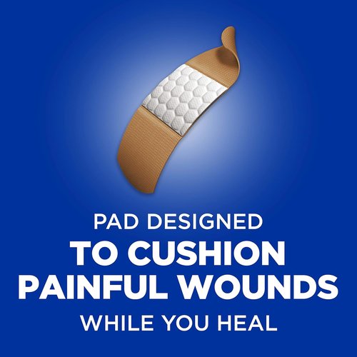 BAND-AID Brand Flexible Fabric Adhesive Bandages - Sterile Protection for Minor Cuts & Burns | 6 Pack