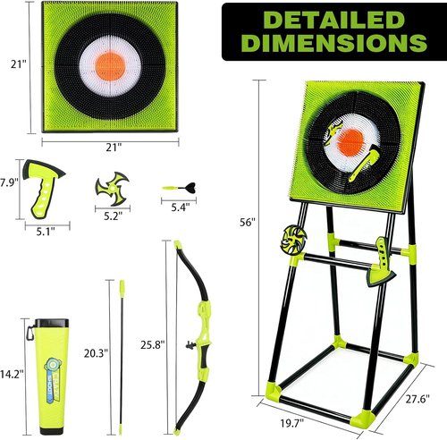 4-in-1 Axe Throwing Game by Backyard Fun | Complete Set with Axes, Darts & Targets for Indoor/Outdoor Competition