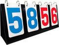 Skiennix Portable Score Keeper - 4-Digit Flipper Counter for Football, Basketball, Tennis