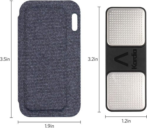 CoBak Kardia Mobile EKG Monitor Case - Compact Travel Design with Magnetic Closure, Dark Blue