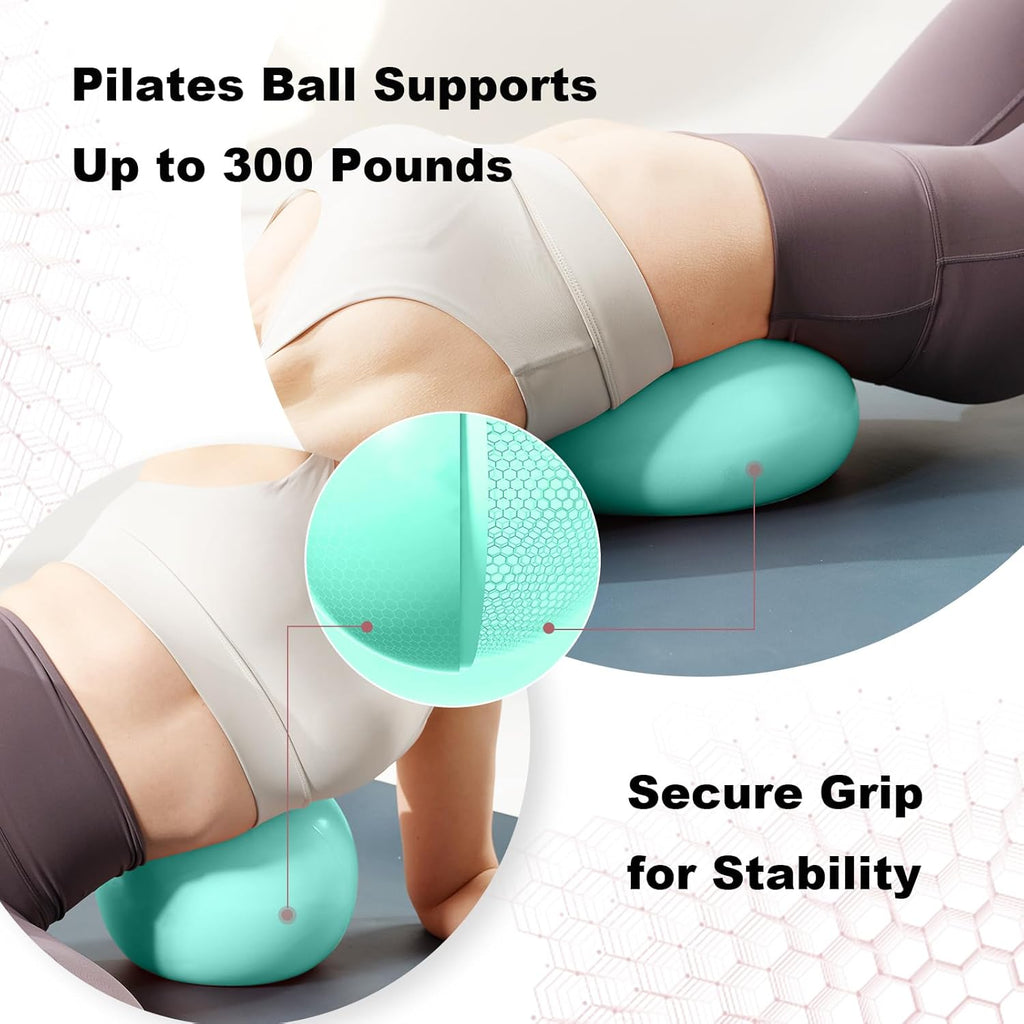 Skiennix Exercise Ball - Anti-Burst, Slip Resistant Yoga Ball for Fitness & Therapy | 25cm/55cm