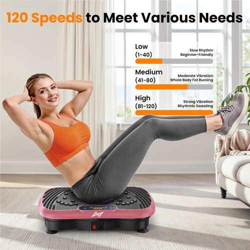 AXV Vibration Plate - Full Body Fitness Machine for Weight Loss | Vibrating Shaker for Home & Gym
