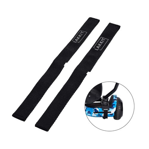 LAKKIT Hoverboard Seat Attachment Straps 2 Pairs with 4 Protectors Adjustable Anti-Wear Replacement Straps for Hoverboard Gocart Self Balancing Scooter