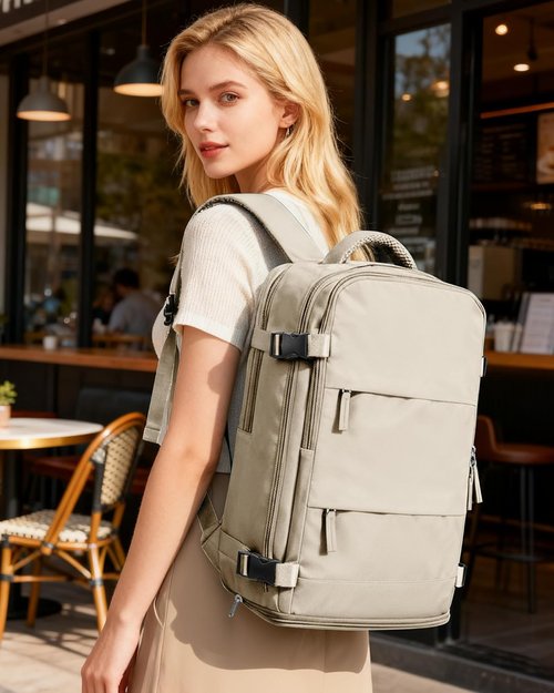 Coofay Travel Backpack - Airline Approved Waterproof Carry-On Bag for Men & Women | Casual Daypack