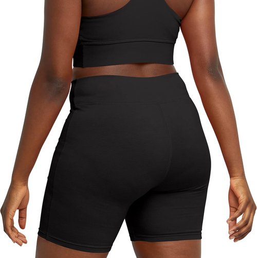Hanes Women's Stretch Jersey Bike Shorts - Comfortable Cotton Sports Shorts | 7" Inseam