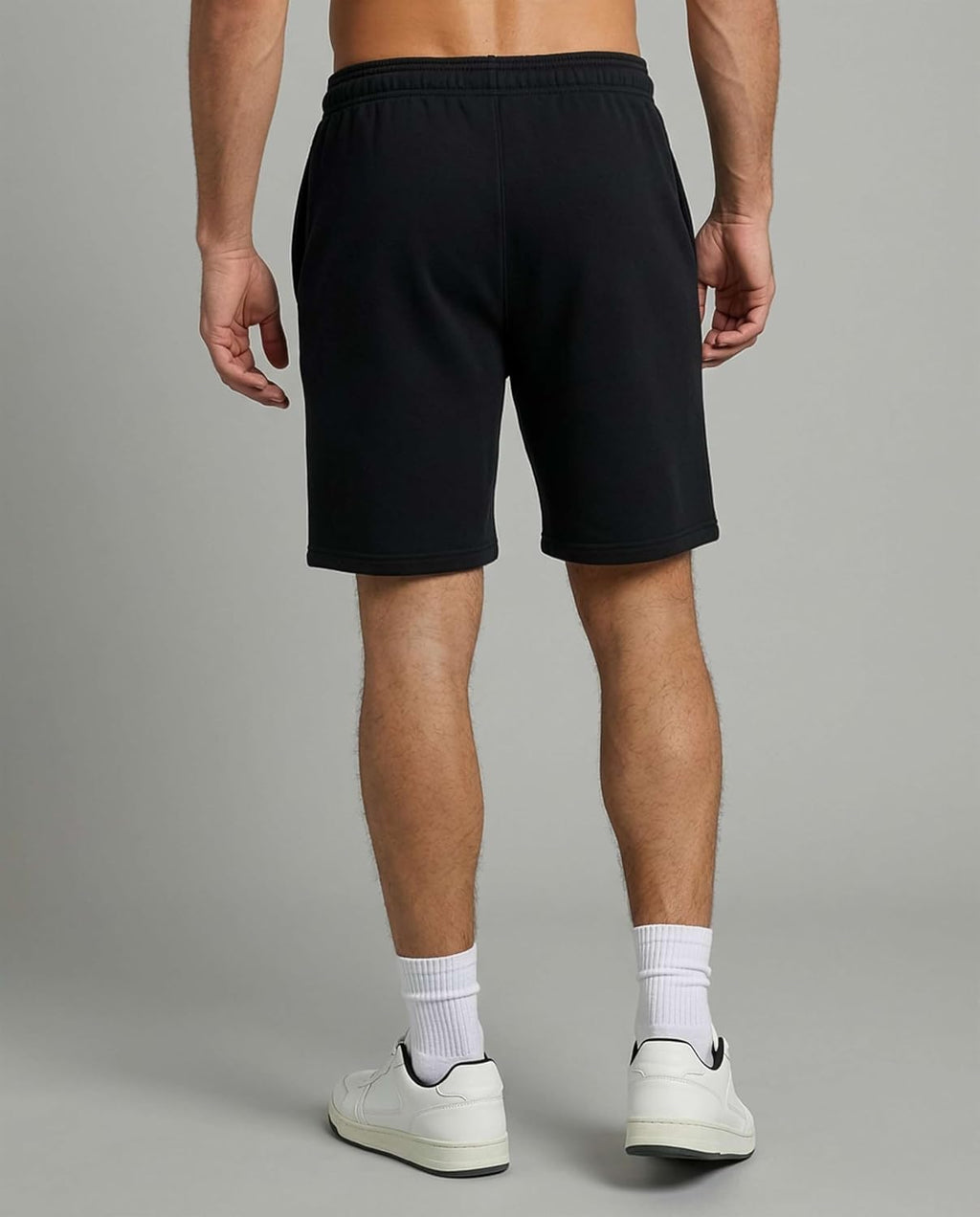 Real Essentials Men's 9" Cotton Fleece Sweat Shorts - 3 Pack of Casual Gym, Lounge & Sleep Shorts with Pockets