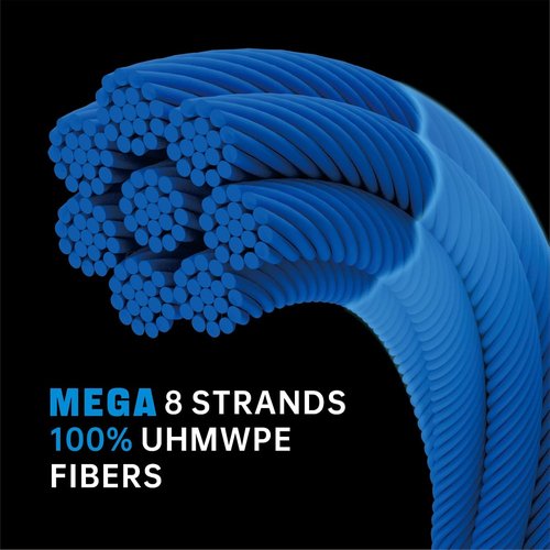 Braided Fishing Line - 8 Strands, Abrasion Resistant, No Stretch, High Visibility for Saltwater & Freshwater
