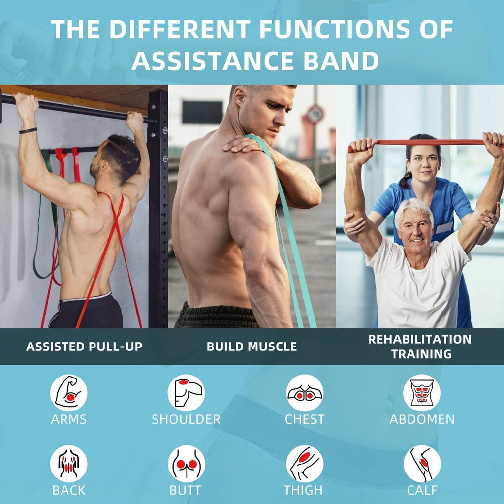 Skiennix Resistance Bands - Versatile Pull Up Assist Bands for Men & Women | Ideal for Muscle Training & Physical Therapy