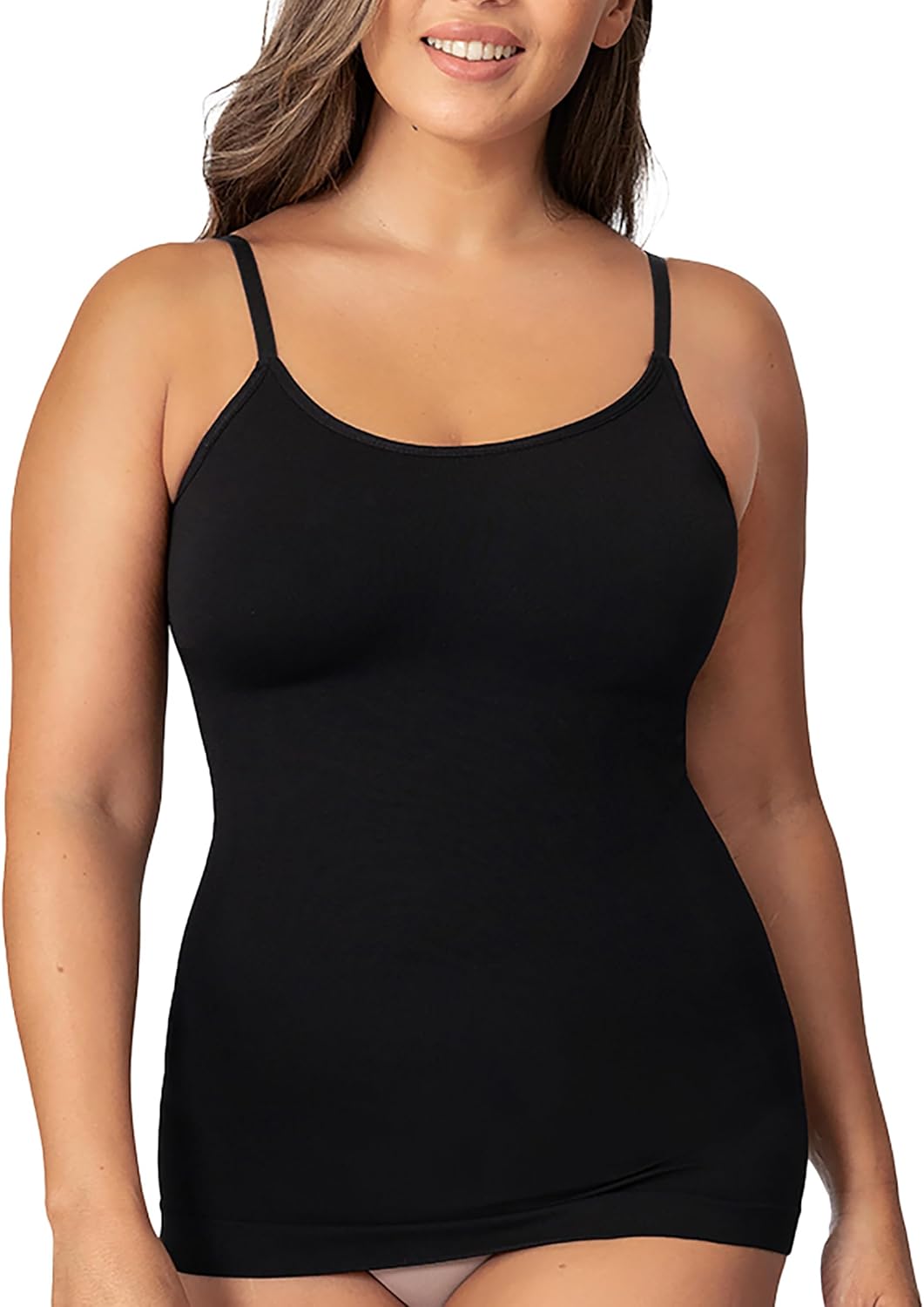 Shapermint Women's Scoop Neck Cami Body Shaper - Tummy Control Shapewear Tank Top