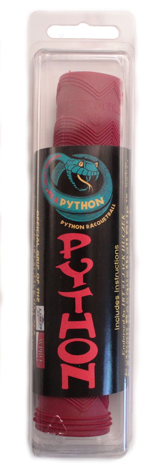 Python Racquetball Replacement Rubber Grip, Maroon