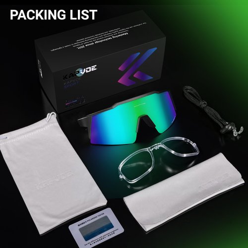 KAPVOE Polarized Cycling glasses Men Women Mountain Bike Sunglasses MTB Running Baseball K9023