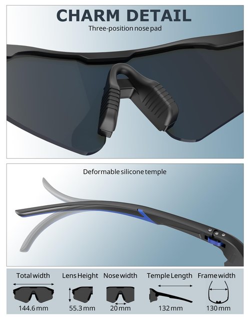 KALIYADI Mens-Sunglasses Polarized Running-Sunglasses: Sports Sun Glasses Men Women UV400 Protection for Cycling Fishing
