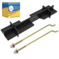 Mixopoly Golf Cart Battery Hold Down Plate with Rods Kit Fits EZGO TXT & RXV 1994-up Electric Models (Six Batteries, 2 * 3 Arrangement), OEM # 70045-G01, 612867, 01101-G01