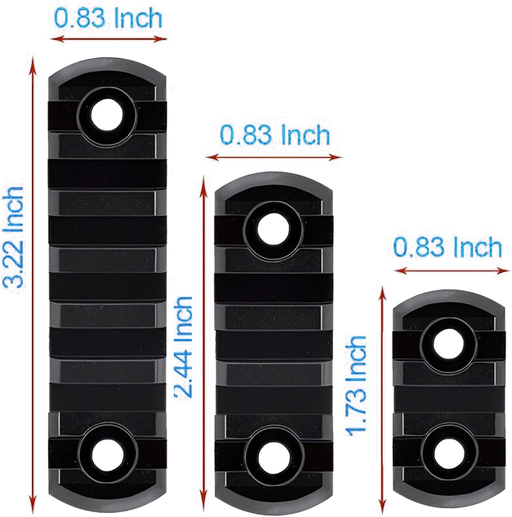 Picatinny Rails - Aluminum Single Section with 12 T-Nuts, 12 Screws & 2 Wrenches | Durable & Versatile
