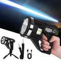 LiangJJ Spotlight 1000000 Lumens, 6 Modes Super Bright LED Rechargeable Spotlight Flashlight with Cob Light, Tripod, Strap, 15000mAh 18Hrs IPX7 Waterproof Spot Lights Outdoor Handheld for Boating, L