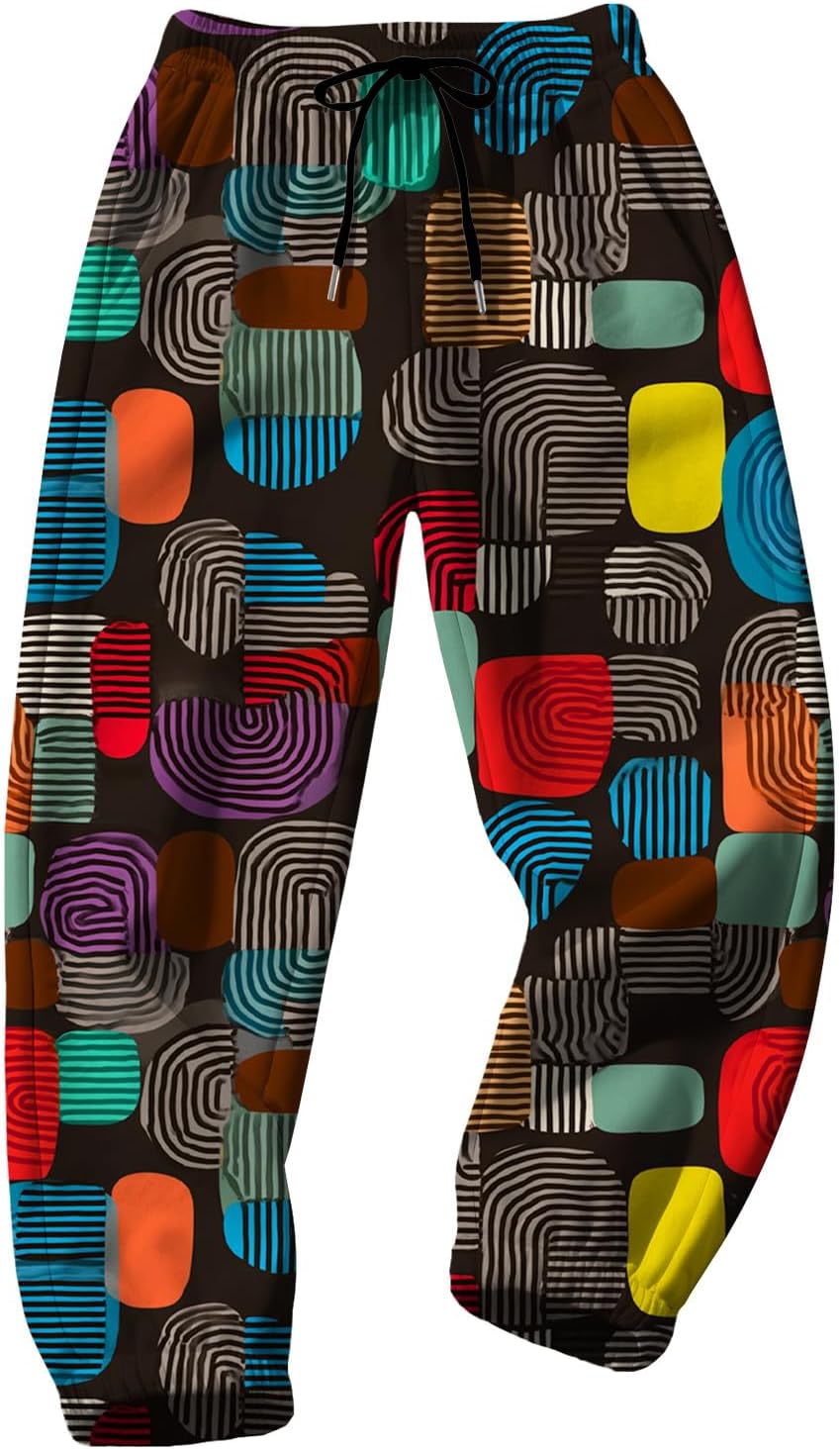 Skiennix Women's Graphic Sweatpants - Casual High Waist Joggers with Pockets | Comfy Fall Fashion