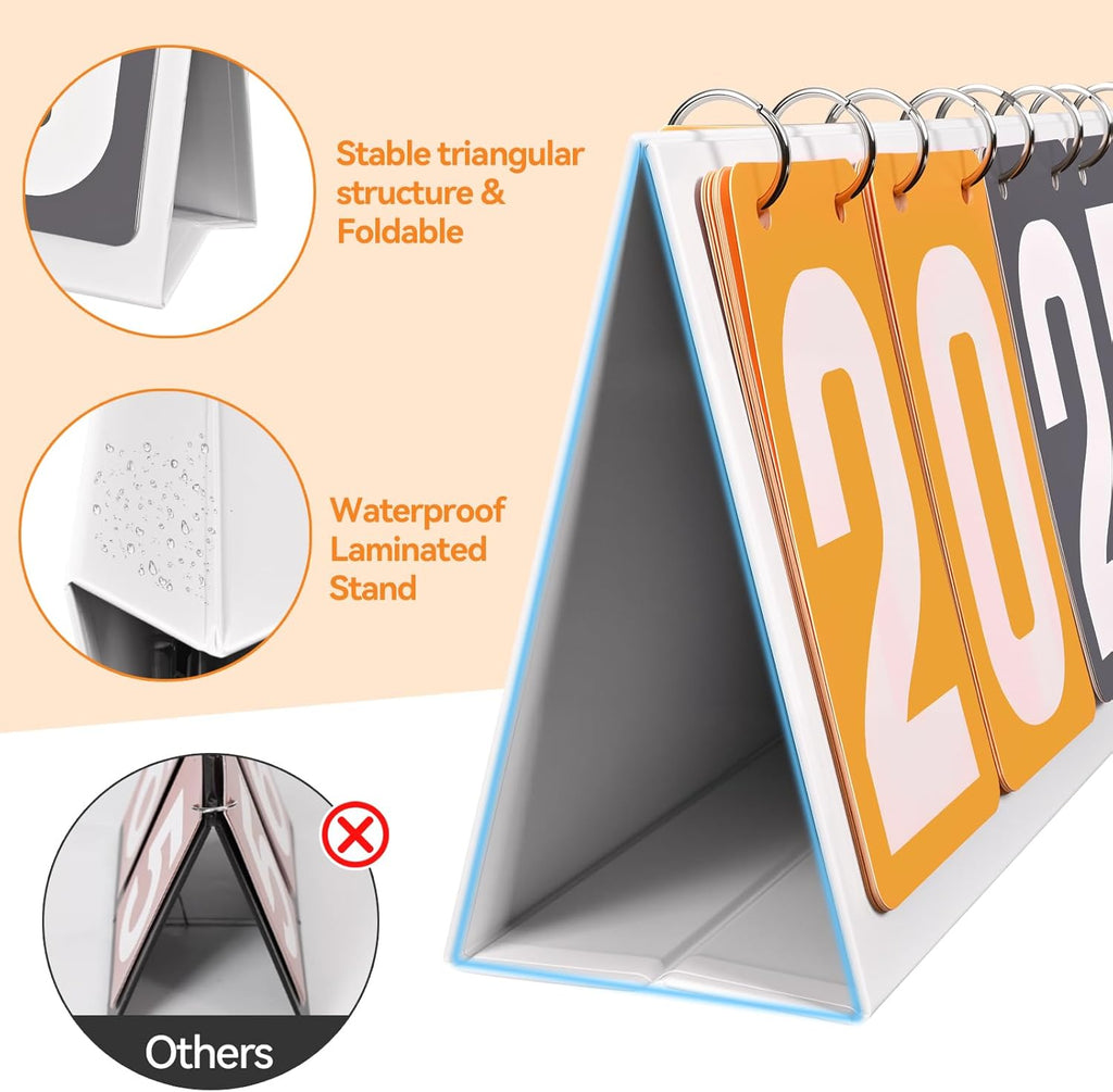 Scoreboard Flip Tabletop Score Counter - Portable & Waterproof for Pool, Table Tennis, Basketball & More