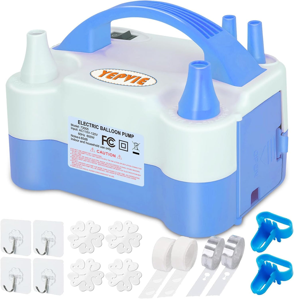Skiennix Electric Balloon Pump - Portable 2 Modes Blower with 14 Arch Kits for Party Decoration