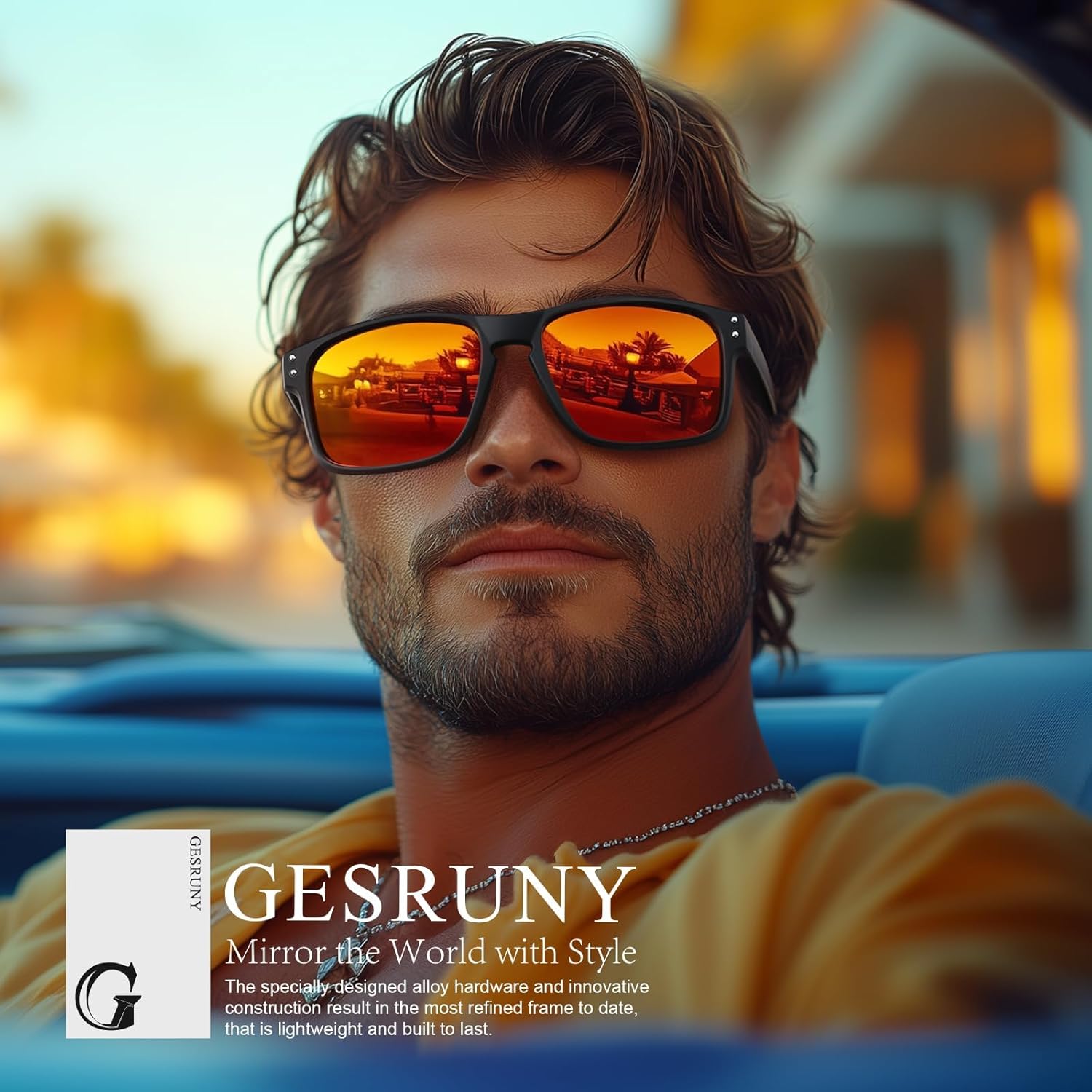 Polarized Sunglasses | Classic Sport Shades for Men & Women - UV400 Protection for Driving & Outdoor Activities