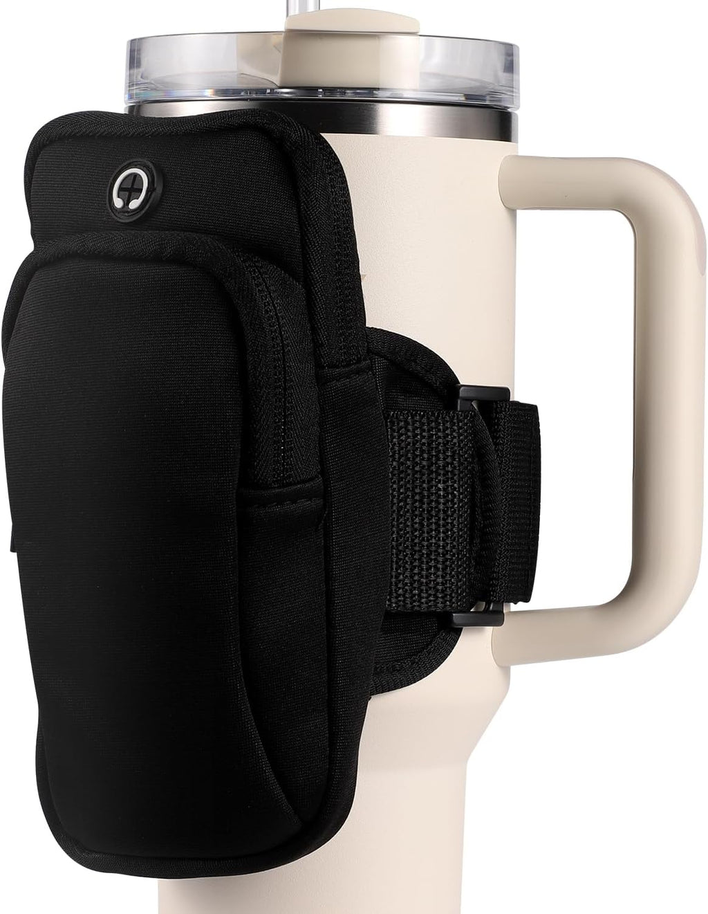 Skiennix Gym Water Bottle Pouch - Double Layer Holder for Cards, Keys & Phone | Ideal for Running & Sports