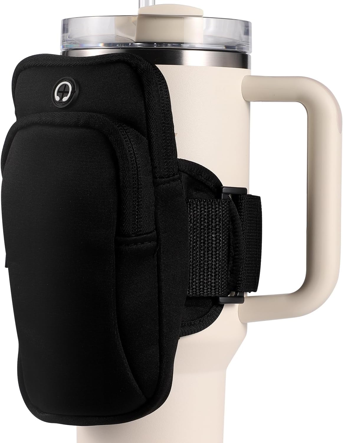 Skiennix Gym Water Bottle Pouch - Double Layer Holder for Cards, Keys & Phone | Ideal for Running & Sports