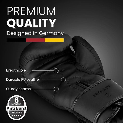 FIGHTR® Boxing Gloves - Maximum Protection & Stability for Boxing, MMA, Muay Thai | Sizes 8-16 oz