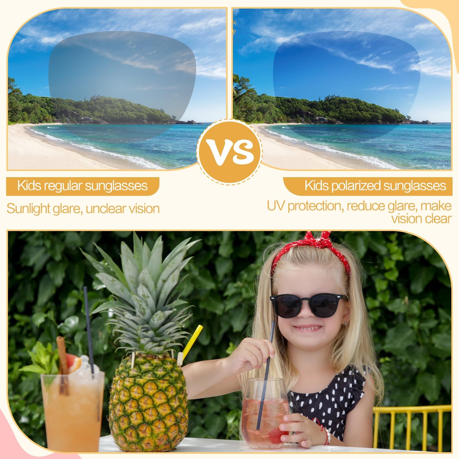 Skiennix Kids Polarized Sunglasses - UV Protection Flexible Rubber Shades | 1-24 Pcs Options