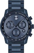 Movado Bold Verso Men's Sport Watch - Swiss Quartz Chronograph, 5 ATM Water Resistant - Luxury 44mm Timepiece