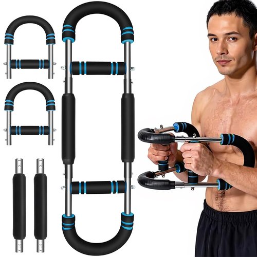 Arm Trainer,66-110lb Portable Chest & Arm Workout Equipment for Men,Removable Arm Exercise Equipment for Exercising Upper Body Muscles,Portable Spring Resistance Home Fitness Equipment.