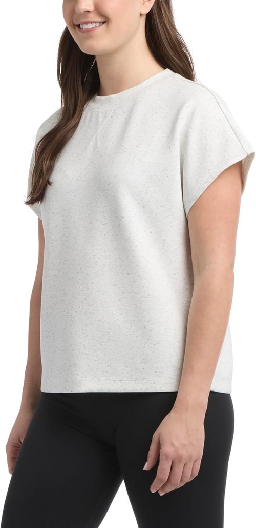 Danskin Luxe Crew Neck T-Shirt for Women - Soft, Comfortable Fit | Perfect for Everyday Wear