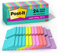 Post-it Super Sticky Notes - 24 Pads, 3x3 In. | Supernova Neons Collection with 2X Sticking Power