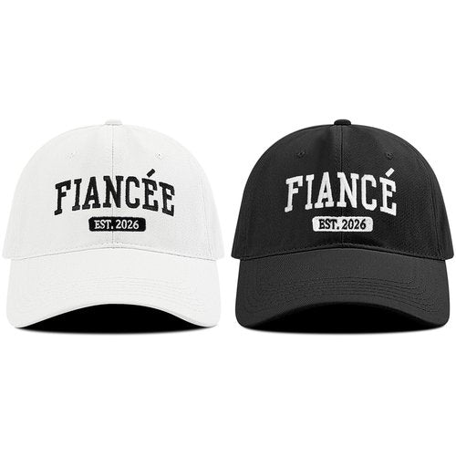 Tmsek Engagement Party Gifts - Newly Engaged Couples Hat, Fiance Gifts for Him Adjustable Embroidered Engaged Gifts for Her Fiancee Baseball Cap Women Men (Est 2026)